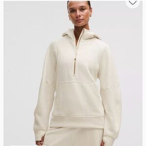 Lululemon Athletica Cream Half-Zip Hoodie